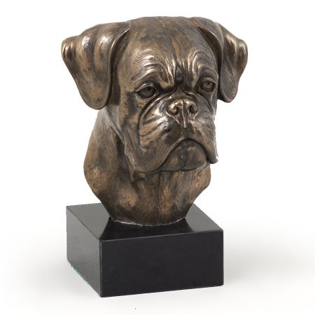 Boxer statue on marble base